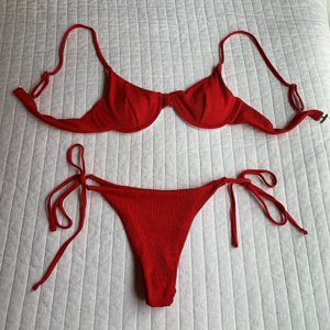 Red Cupped Bikini